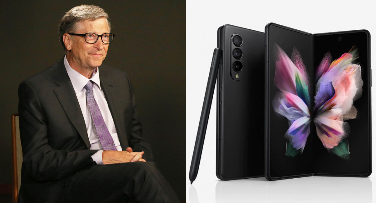 Microsoft founder Bill Gates uses Samsung Galaxy Z Fold 3