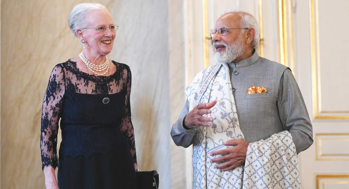 Modi meets Queen of Denmark Margrethe II
