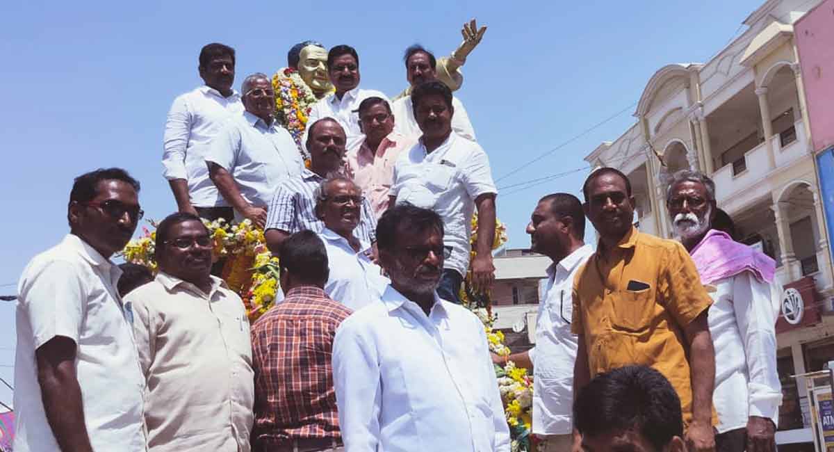 Mancherial: Rich tributes paid to NTR on his 100th birth anniversary