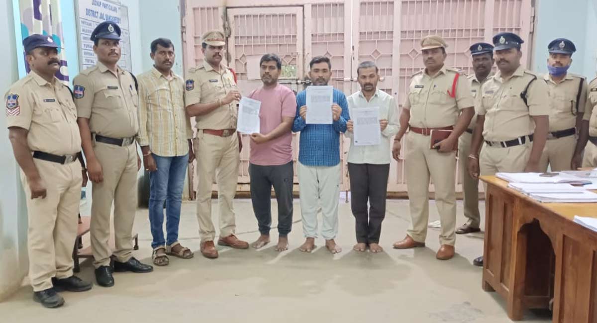 Sangareddy Police detain three drug peddlers under PD Act