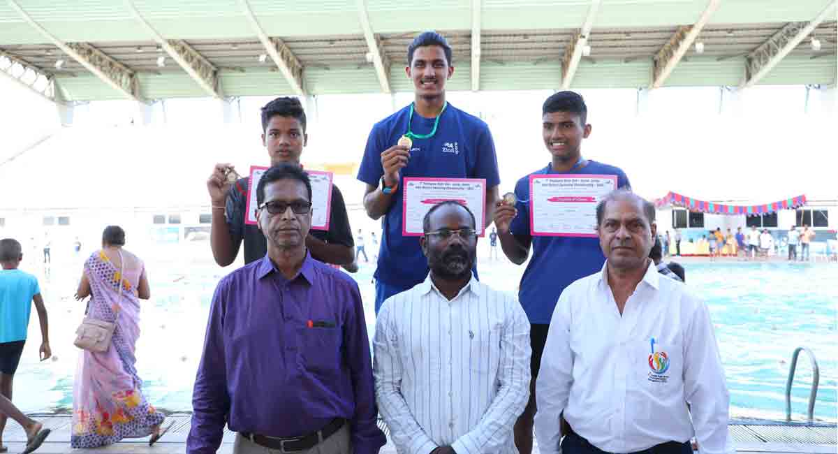 Shashwath records 3 victories in TS Inter-district Swimming Championship