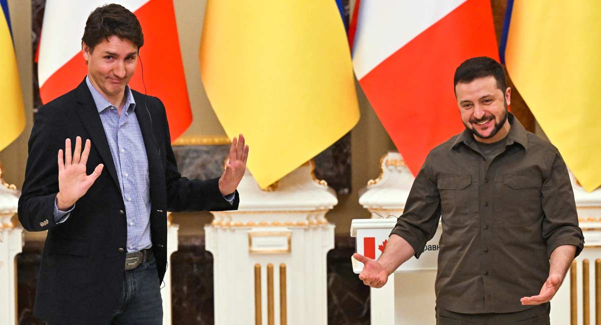 Trudeau meets Zelensky in Kiev