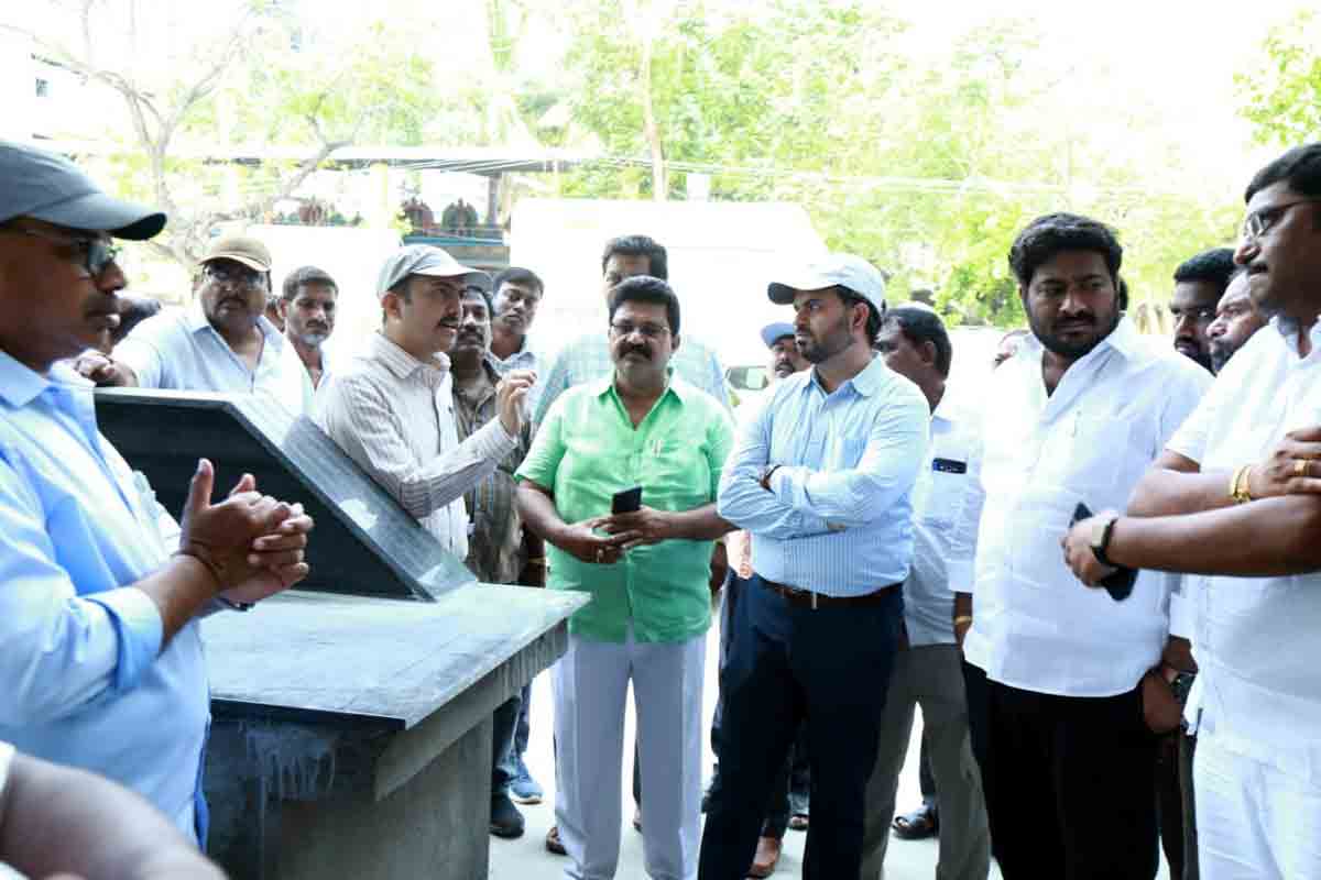 District Collector inspects development works in Nalgonda