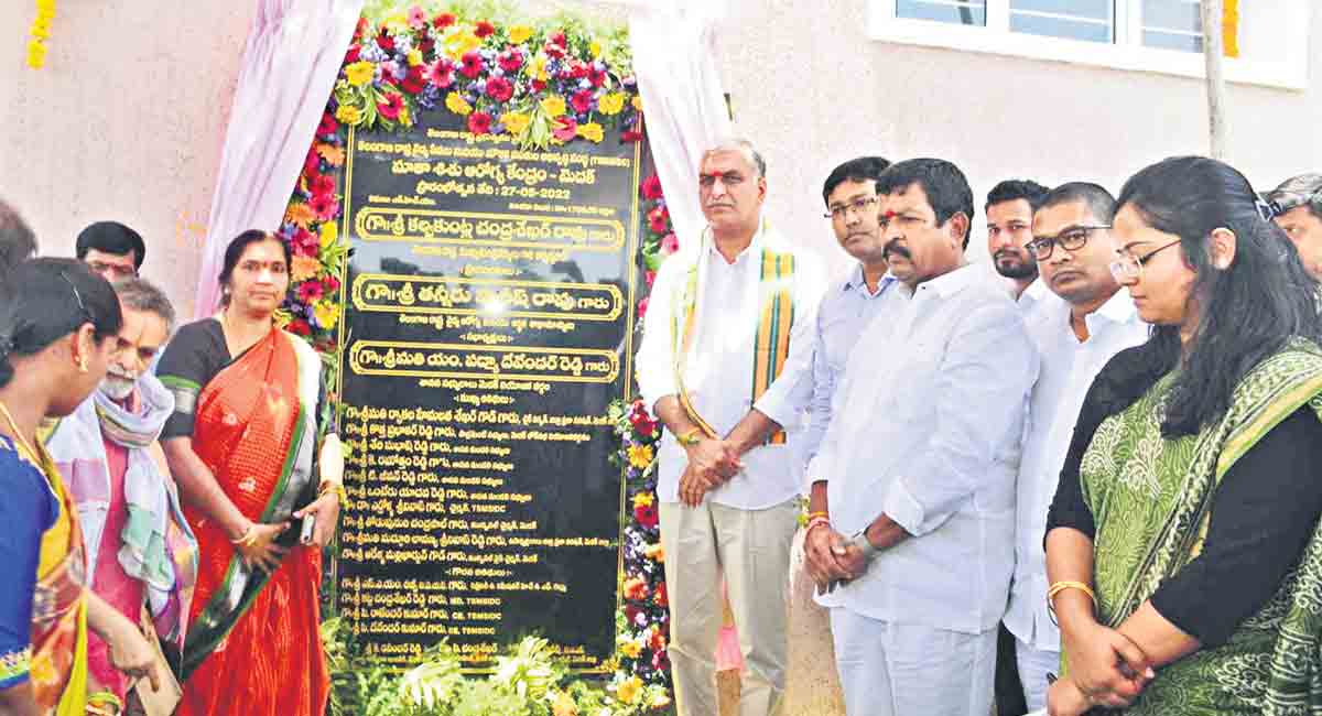 Harish Rao inaugurates 100-bed healthcare centre in Medak