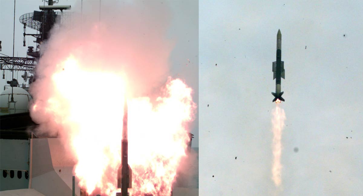 India successfully test-fires VL-SRSAM missile from Indian Naval Ship off Odisha coast
