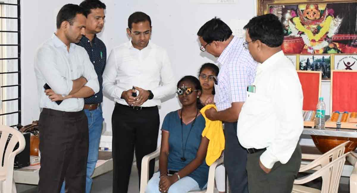 Nirmal Collector visits RGUKT-Basar
