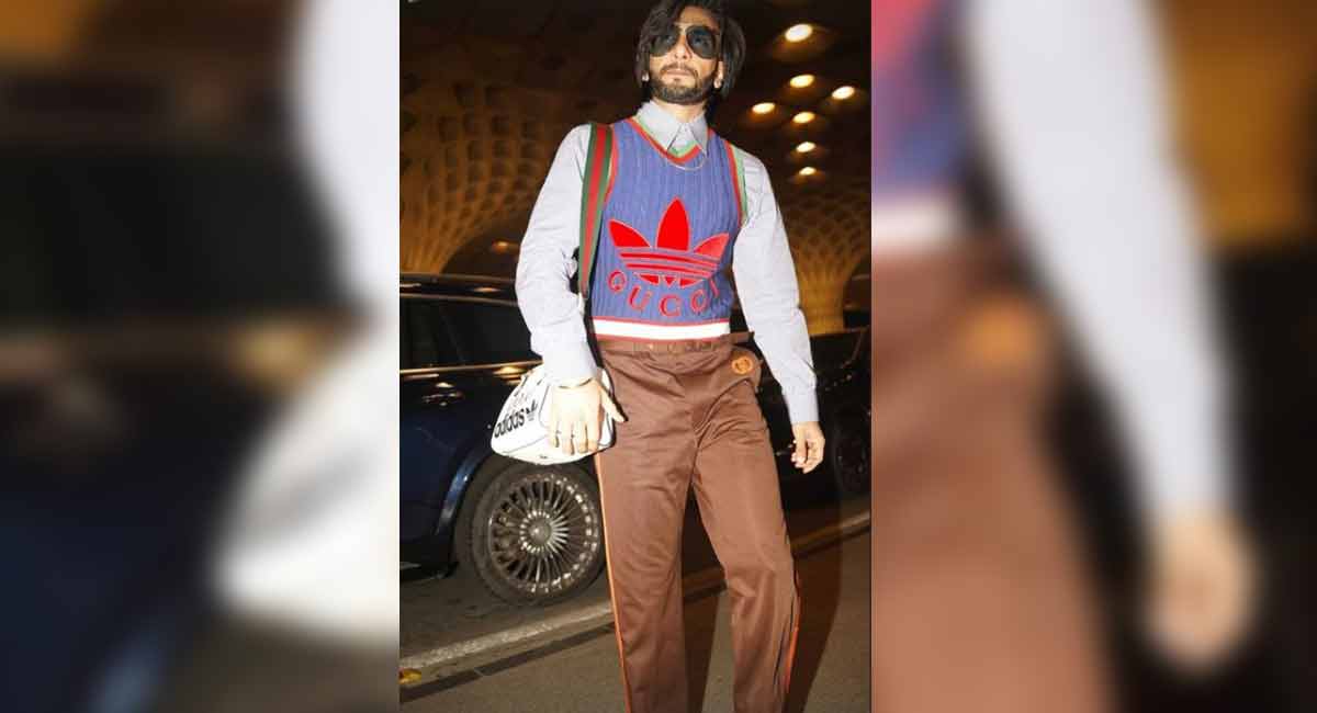 Ranveer Singh makes a bold fashion statement at airport