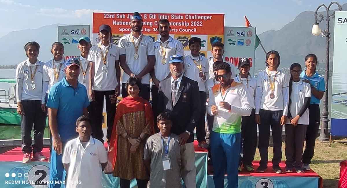 Telangana rowing team clinch 4 medals in National Rowing Championship