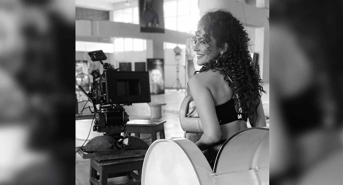 Seerat Kapoor shares adorable BTS still from the sets of Dil Raju film