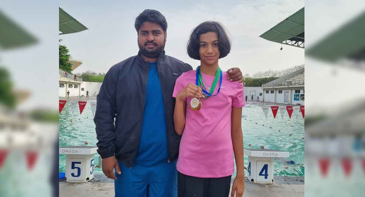 Telangana’s Shivani clinches gold at 38th Sub-Junior National Aquatic Championship
