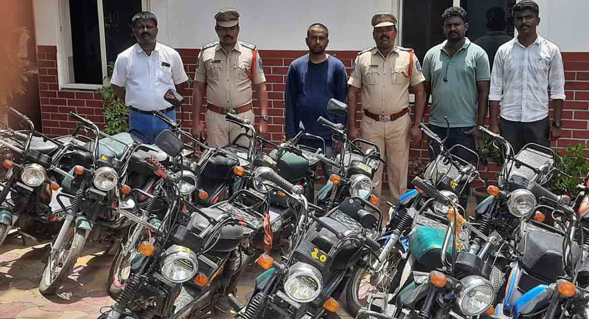 This man in Hyderabad stole only mopeds, 23 of them!