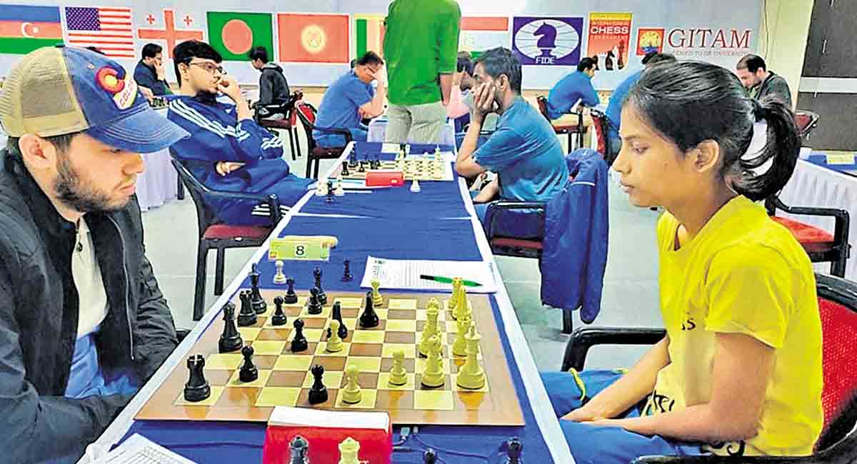 GITAM Grand Masters Chess: Telangana’s Sarayu draws with Orthik 