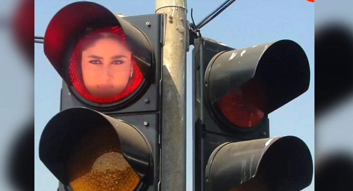 Delhi Police turn to Kareena’s ‘Poo’ role to warn about jumping red lights