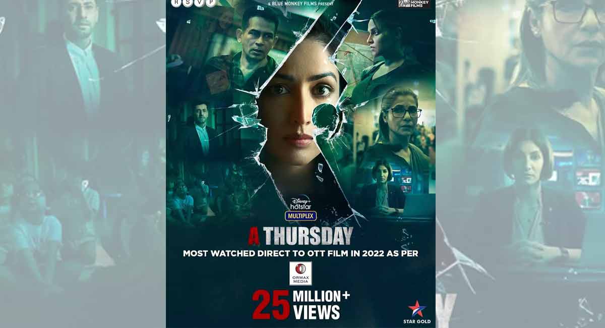 World TV Premiere of Yami Gautam Dhar starrer ‘A Thursday’ on Star Gold