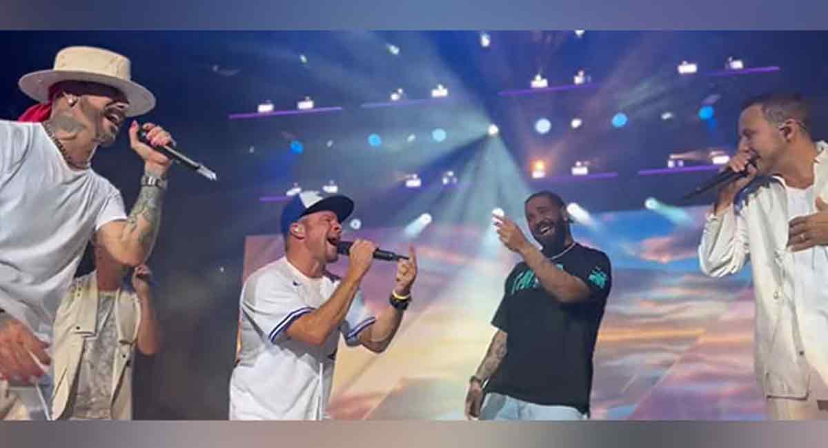Rapper Drake makes surprise entry at ‘Backstreet Boys’ concert in Toronto