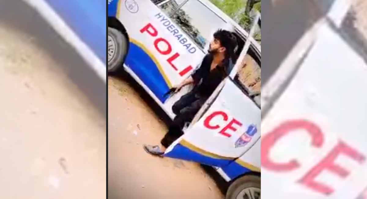 Watch: Police vehicle in Facebook reel kicks up a controversy