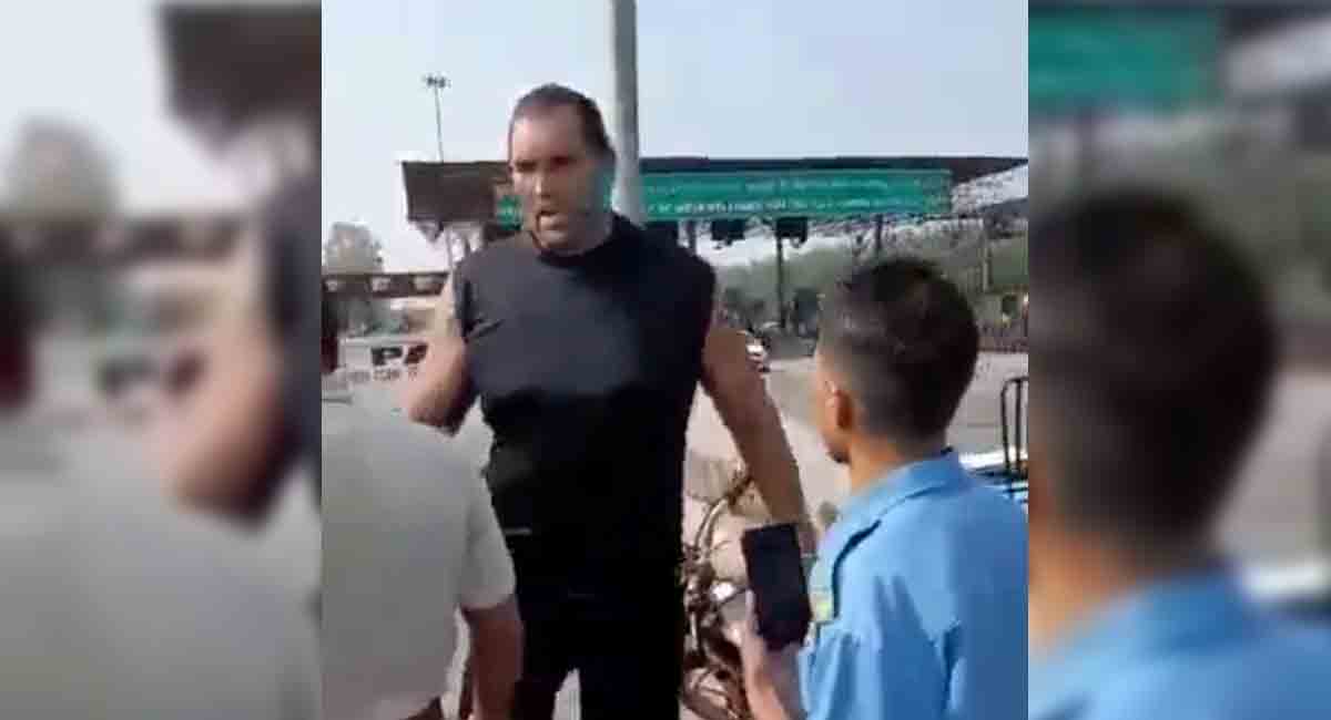Wrestler Khali accused of slapping toll plaza employee in Ludhiana