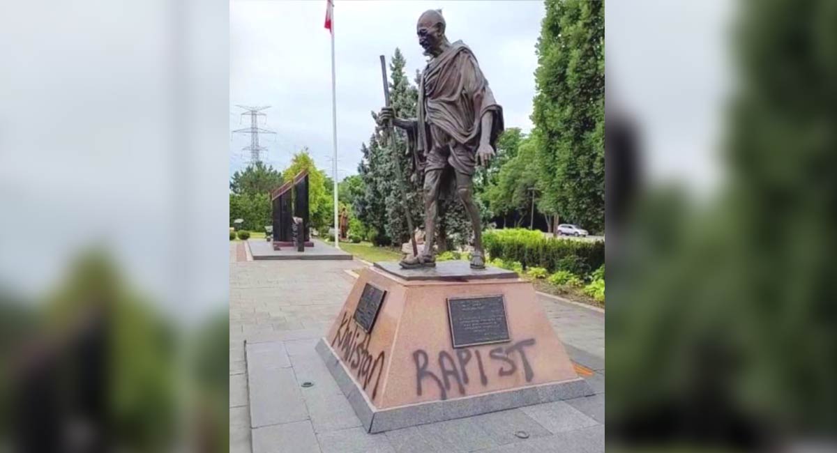 Mahatma Gandhi’s statue vandalised in Canada