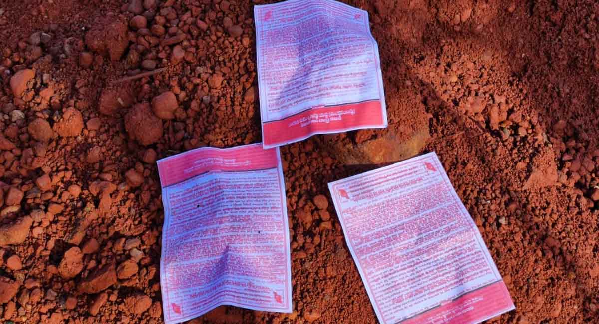 Maoist posters surface in Agency area of Mulugu