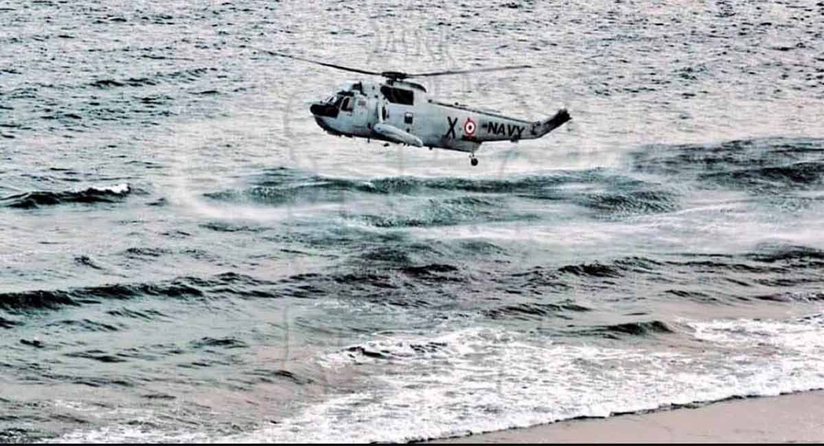 Navy recovers 2 bodies on Andhra beach, search on for 3 others