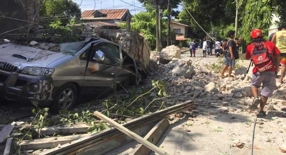 Philippine earthquake revised down to 7 magnitude