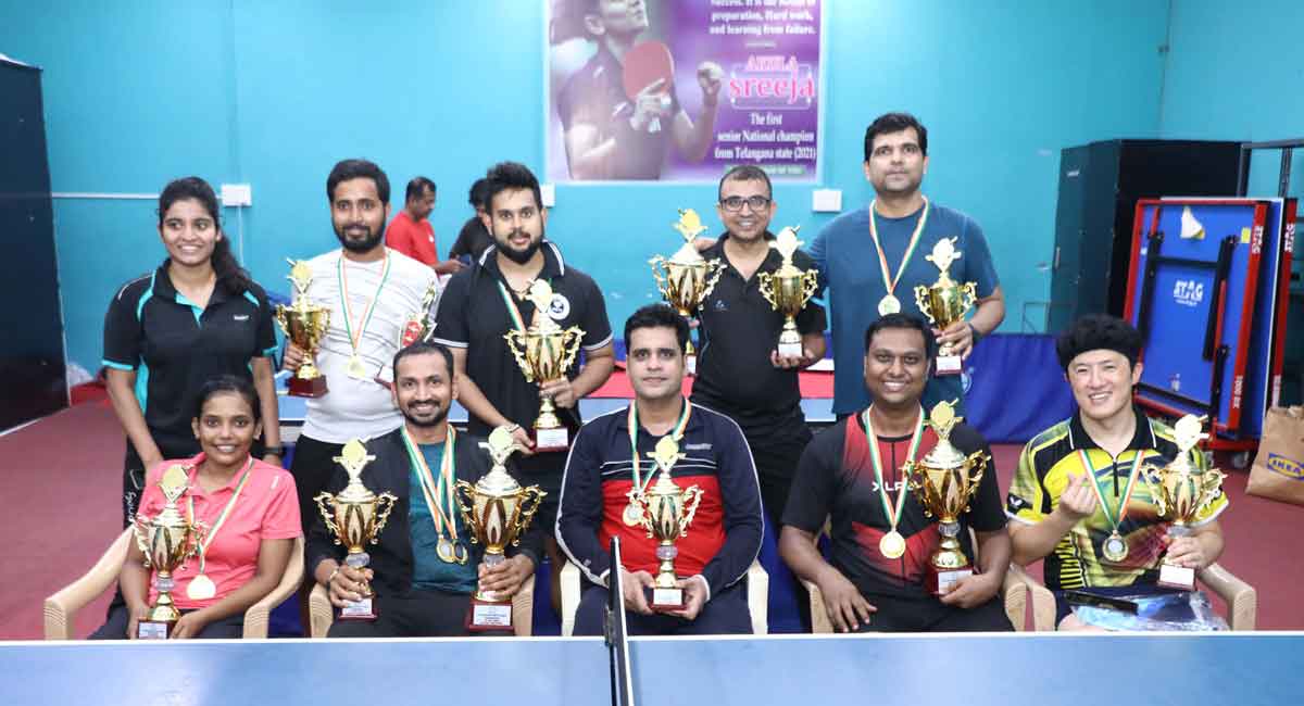 Jayanth bags top honours at Hyderabad Corporates Table Tennis Tournament