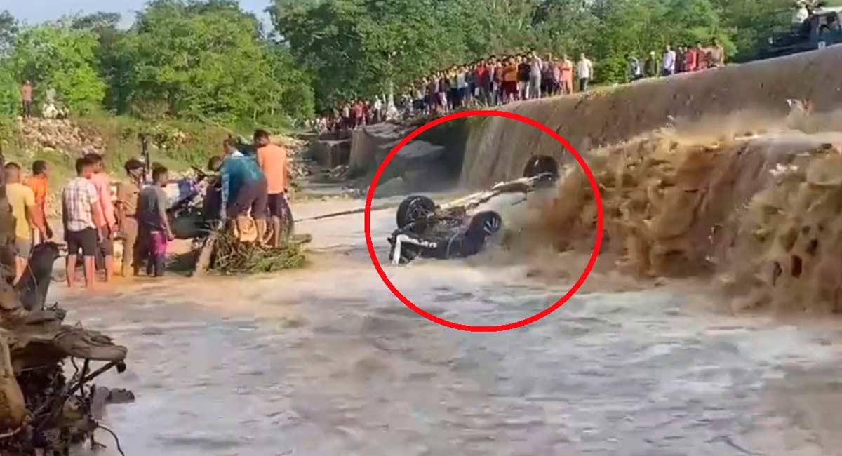 Watch: Car falls into river in Uttarakhand, nine killed