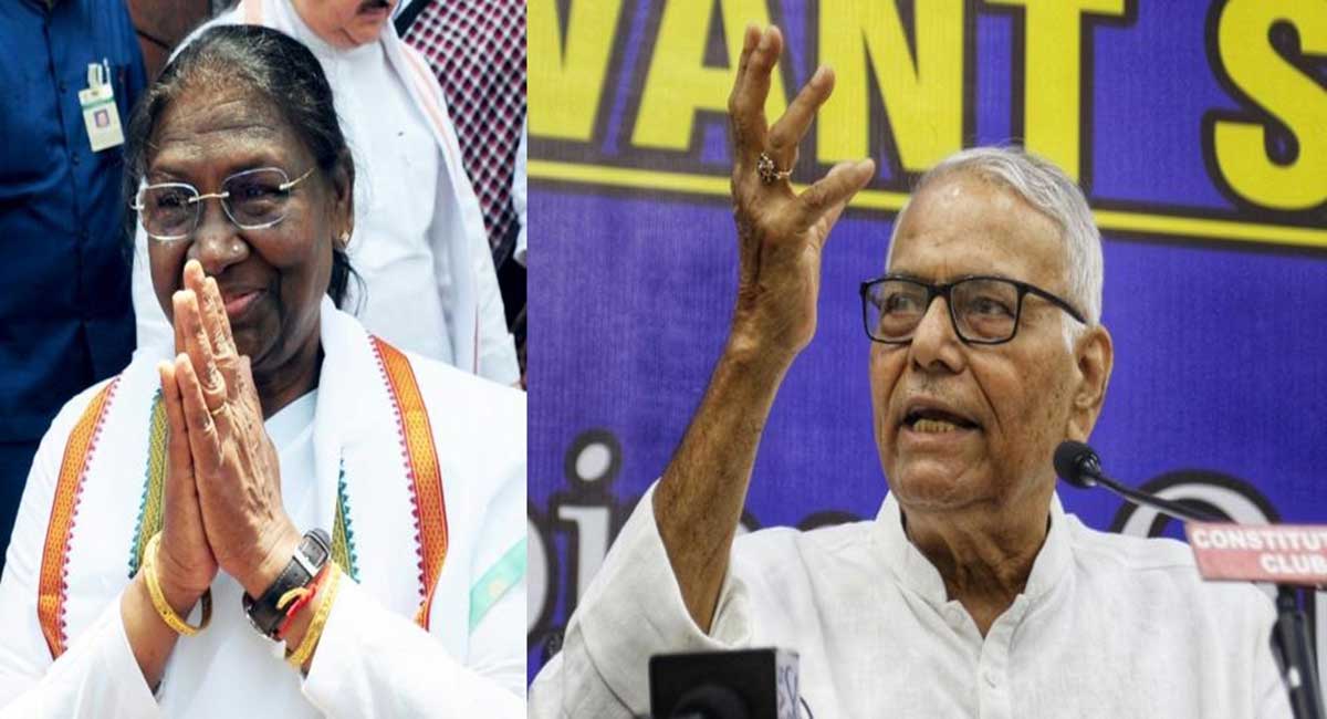 Draupadi Murmu leading against Yashwant Sinha after first round of counting