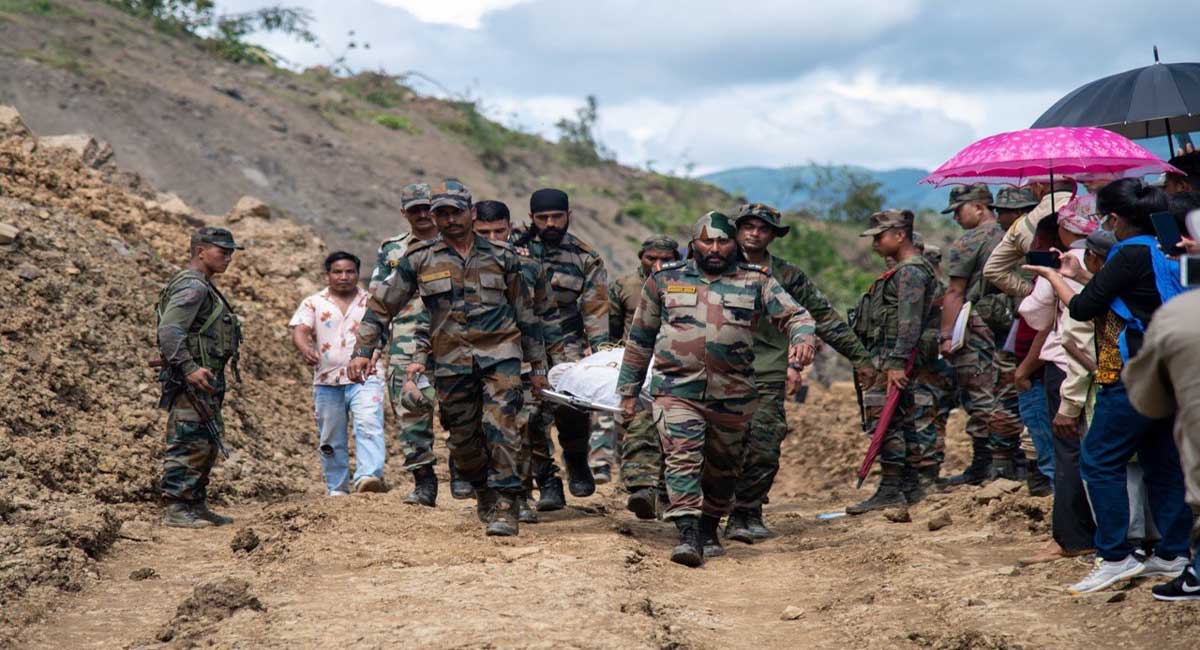 Manipur landslide: 21 bodies found, over 50 still missing, rescue operations on