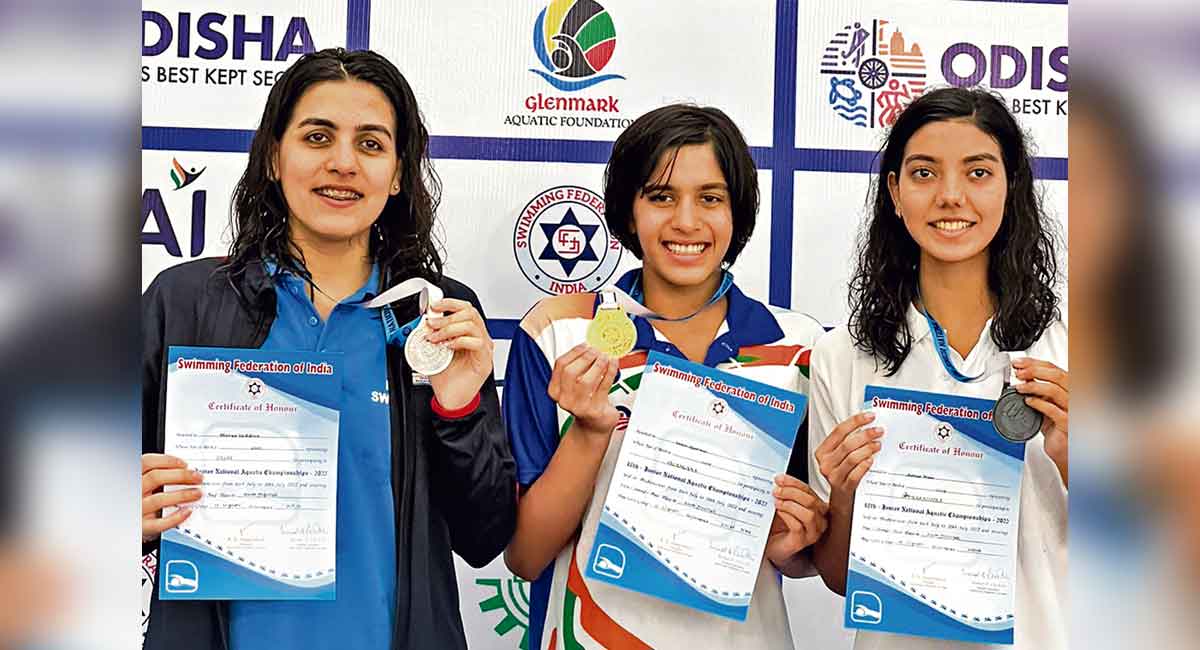 Junior National Aquatic Championships: Telangana swimmer Vritti rewrites national record