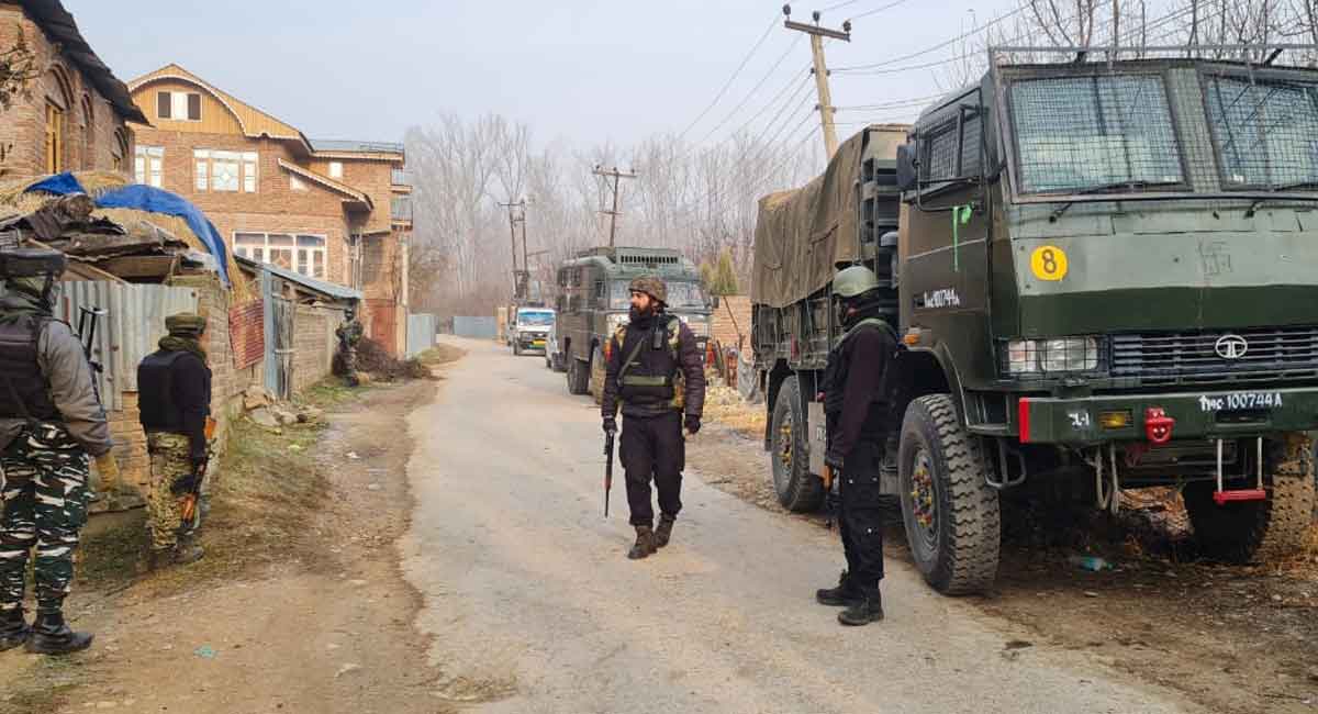 3 LeT terrorists trapped in J&K’s Budgam encounter