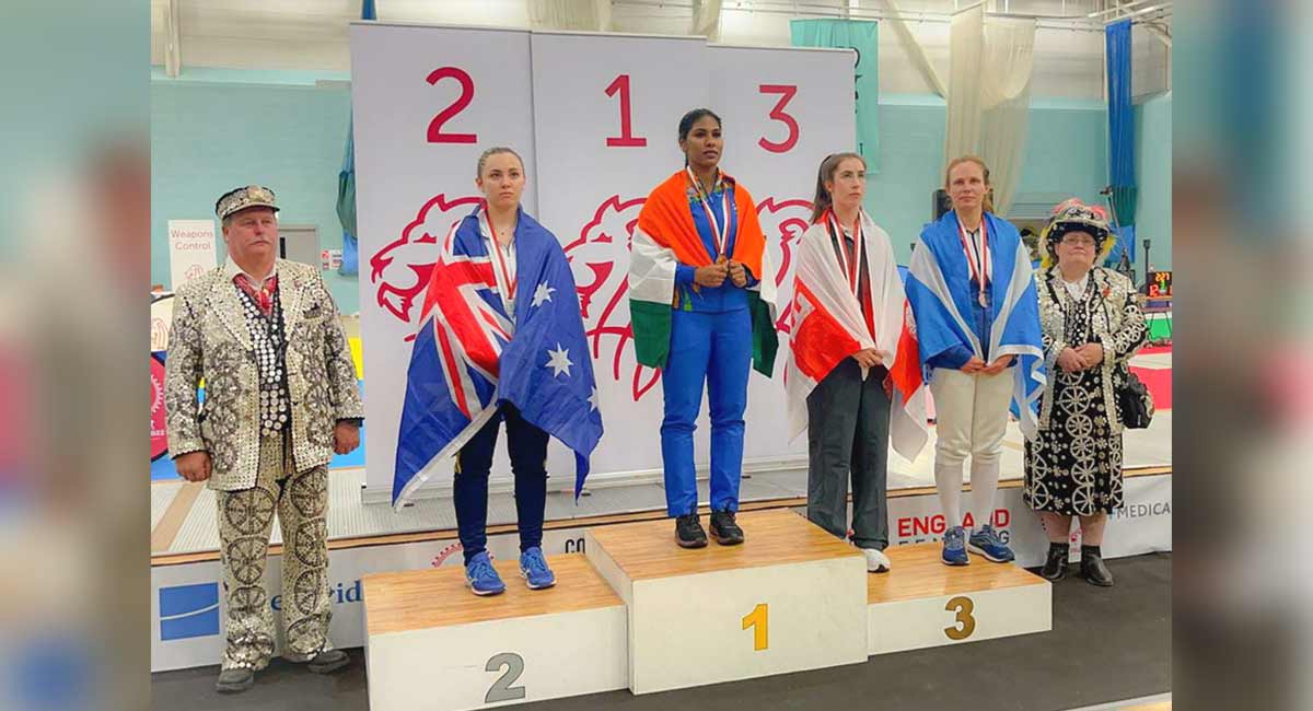 Bhavani Devi bags gold at Commonwealth Fencing Championship