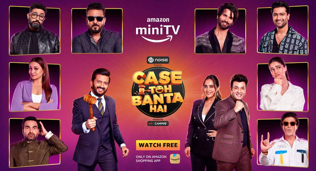 Amazon miniTV makes a stellar reveal of new Bollywood celebrities for ‘Case Toh Banta Hai’ 