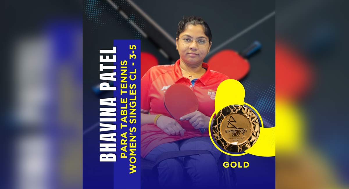 CWG 2022: Bahvina Patel clinches gold in Para Table Tennis women’s singles