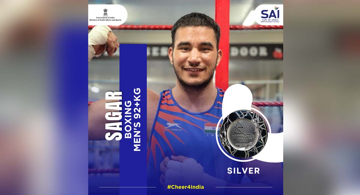 CWG 2022: Indian pugilist Sagar Ahlawat wins silver in Men’s 92kg final