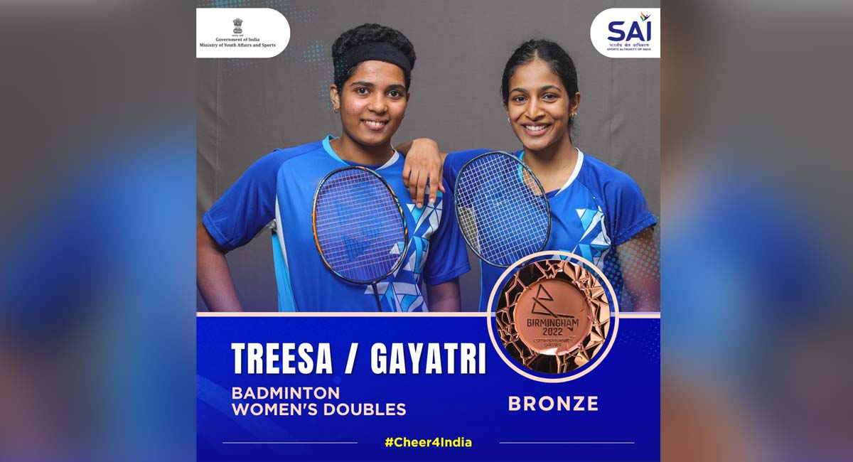 CWG 2022: India’s Treesa Jolly-Gayatri Gopichand pair claim bronze in women’s doubles