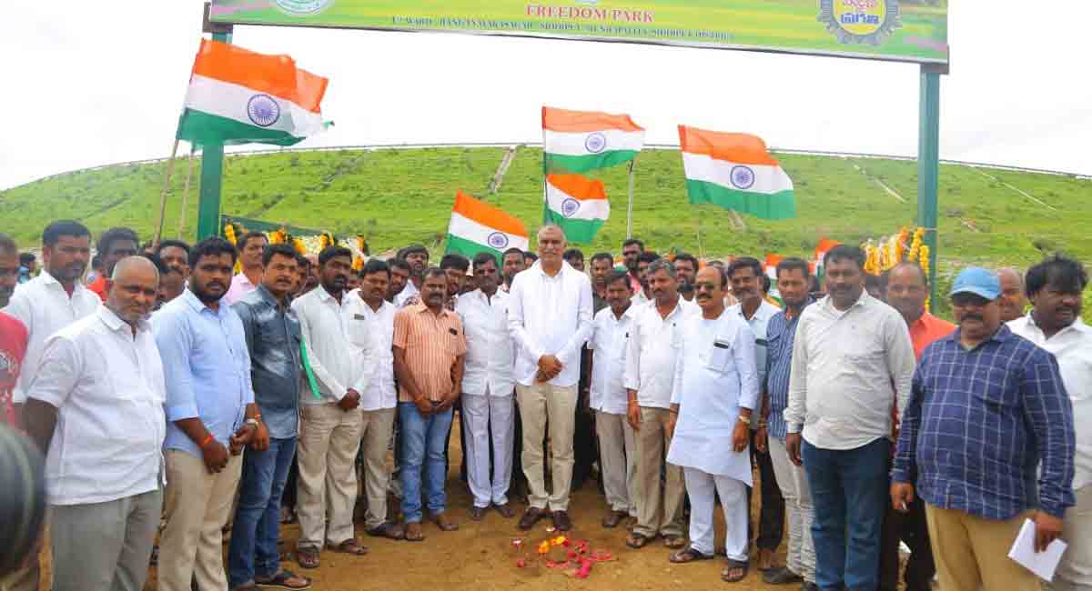 Centre not in a position to distribute national flags: Harish Rao