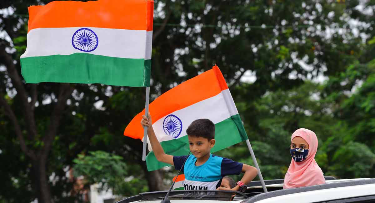 Independence Day Fete: Patriotic fervour all pervading in Hyderabad