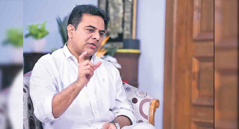 KTR slams Centre for importing national flags from China for I-Day celebrations