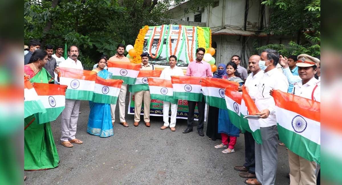 7.91 lakh national flags to be distributed in erstwhile Khammam