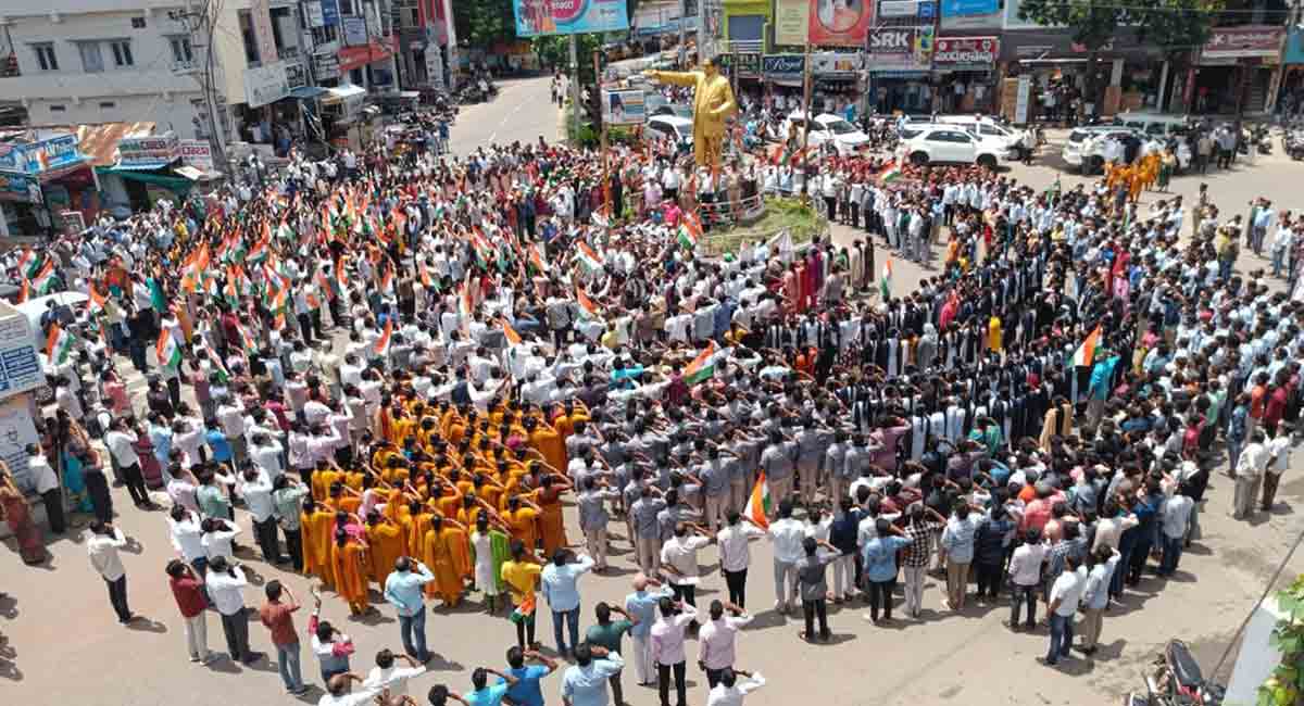 Villages and towns in Khammam reverberate with national anthem