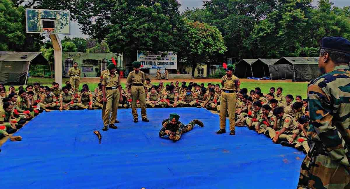 Hyderabad: Combined annual training camp for 600 NCC girl cadets