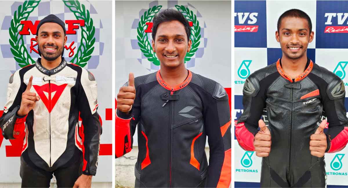 Hyderabad racers impress in 3rd round of National Motorcycle Racing Championship
