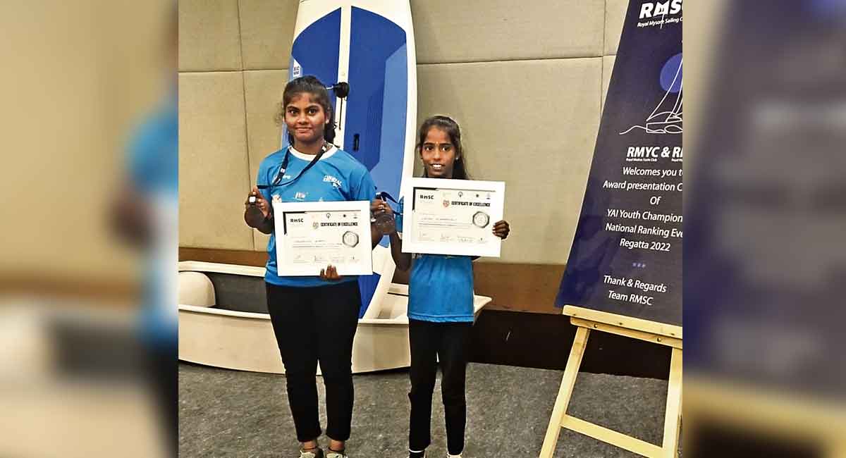 Hyderabad sailors Lahri, Vaishnavi clinch bronze in National Ranking Regatta