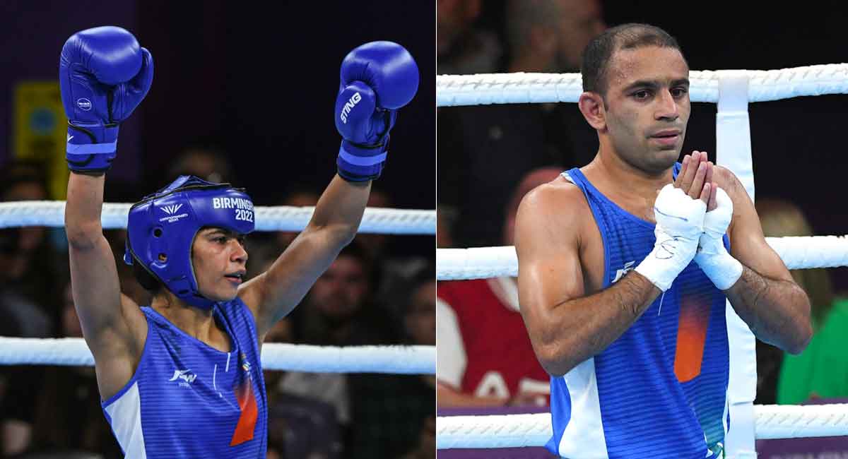 CWG 2022: Boxers Nikhat, Amit Panghal storm into finals; Jaismine bags bronze