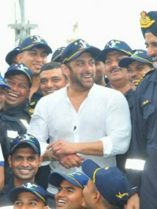 Salman Khan spends a day with the sailors in Visakhapatnam
