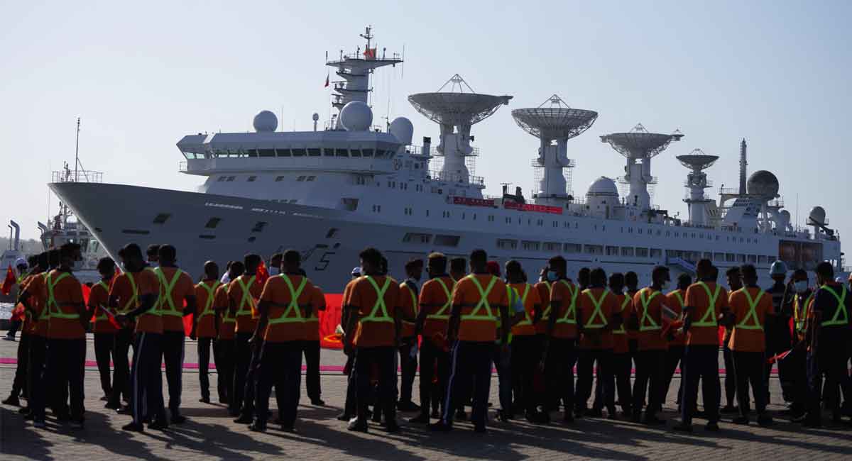 Chinese research ship docks at Sri Lanka’s Hambantota port amid India’s concern