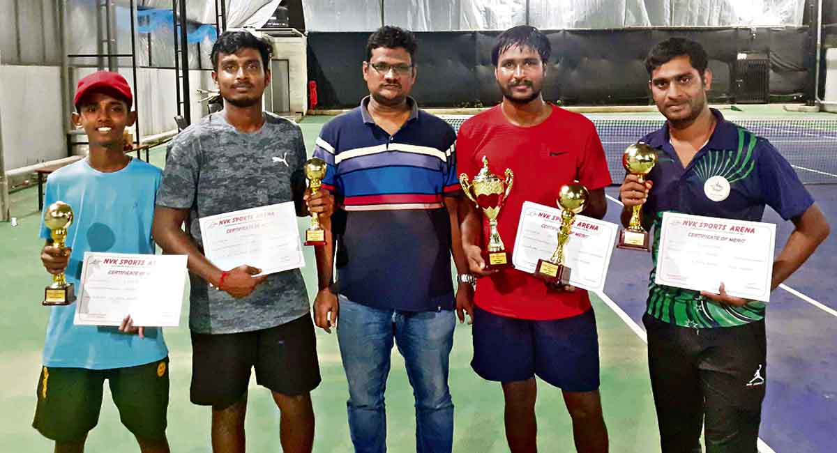 Double delight for Raju in NVK Tennis Tournament