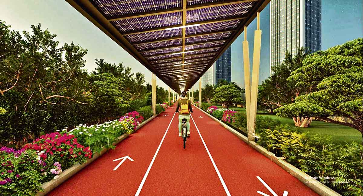 Hyderabad to get solar-roof cycle track