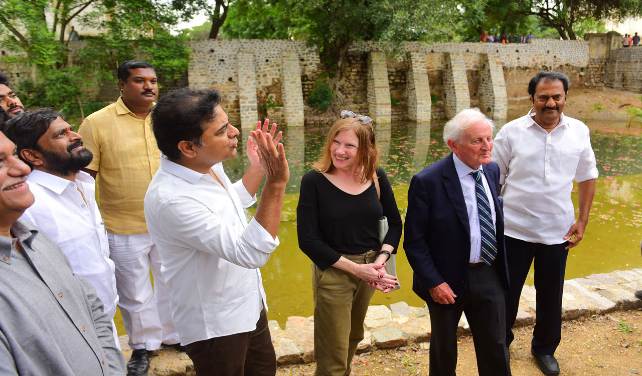 KTR, US Consul General visit US-funded project at Qutb Shahi Tombs